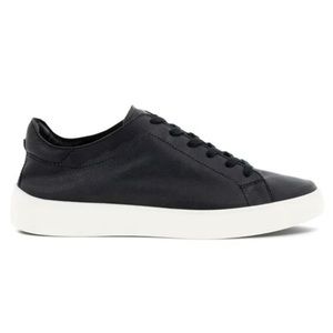 Ecco Street Tray Sneaker - Black Leather